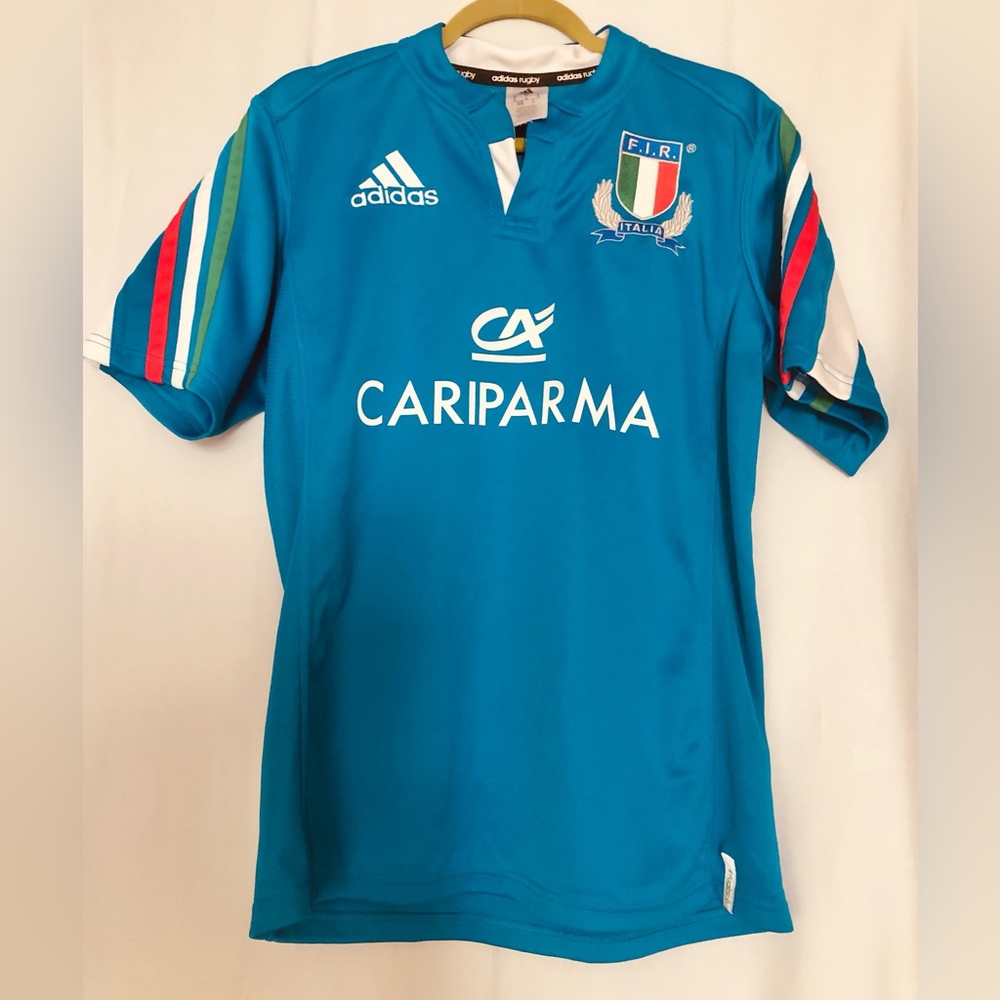 adidas Italy FIR Cariparma Men Medium Football Soccer Jersey